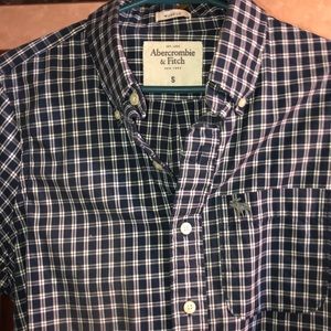 Blue plaid Abercrombie Button Shirt